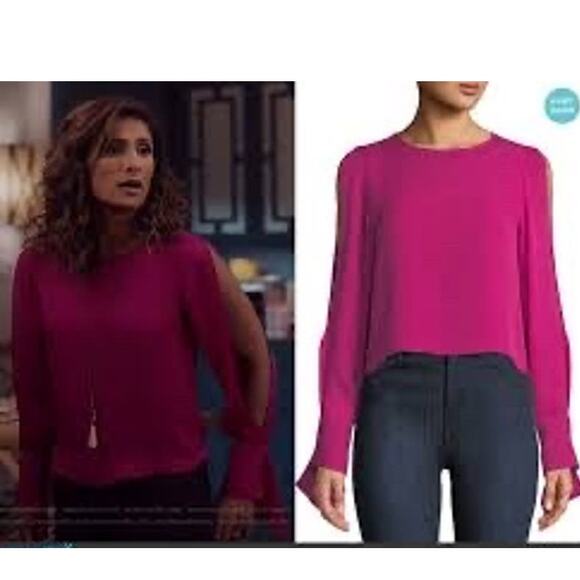 Ramy Brook Addy Split Sleeve Blouse - Picture 2 of 6